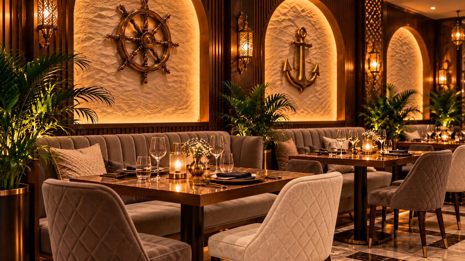 Family dining space at Madurai Sea Tales