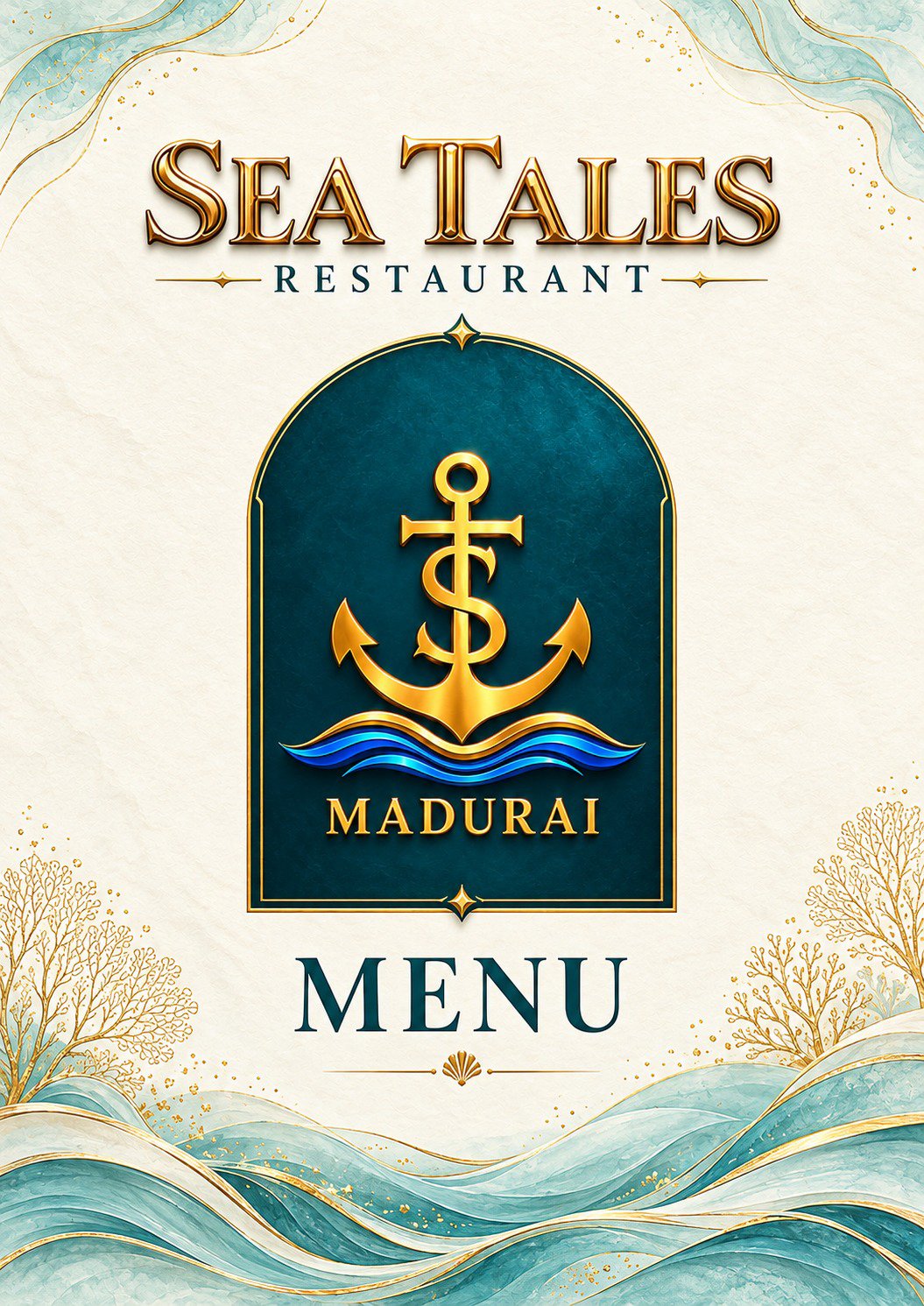 Madurai Sea Tales menu front page
